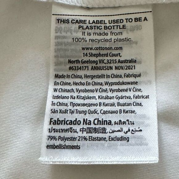 NWT CottonOn iBody white match point tennis dress - large - Picture 15 of 16